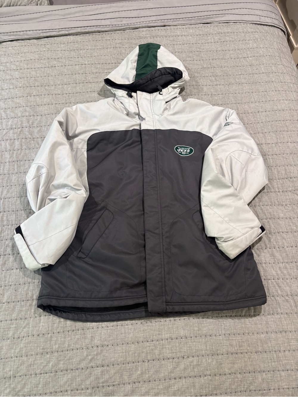 Reebok JETS Fleece lined Hooded Jacket XL